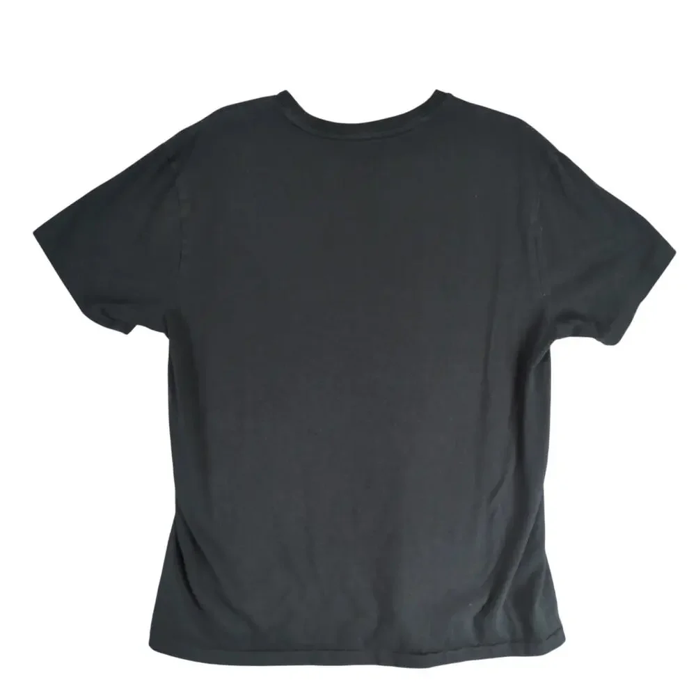 Polo‎ Ralph Lauren Men's M Black T-Shirt Red Pony Logo Short Sleeve Y2K Preppy